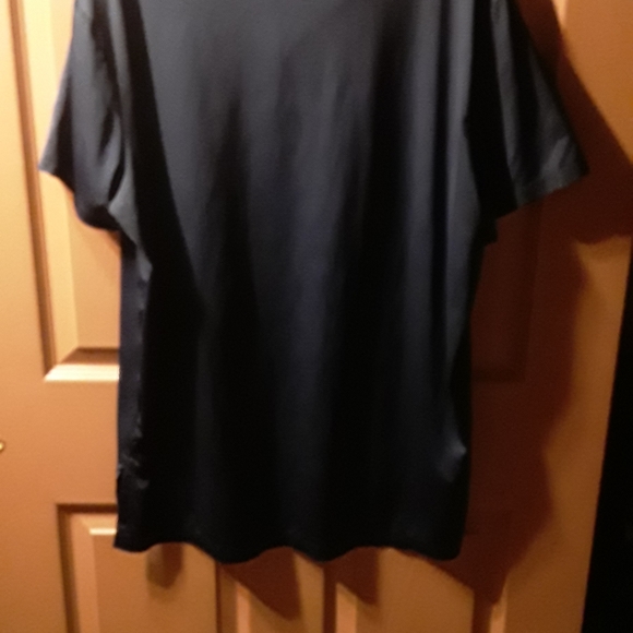 Mens dark blue moisture wicking golf polo - Picture 4 of 4